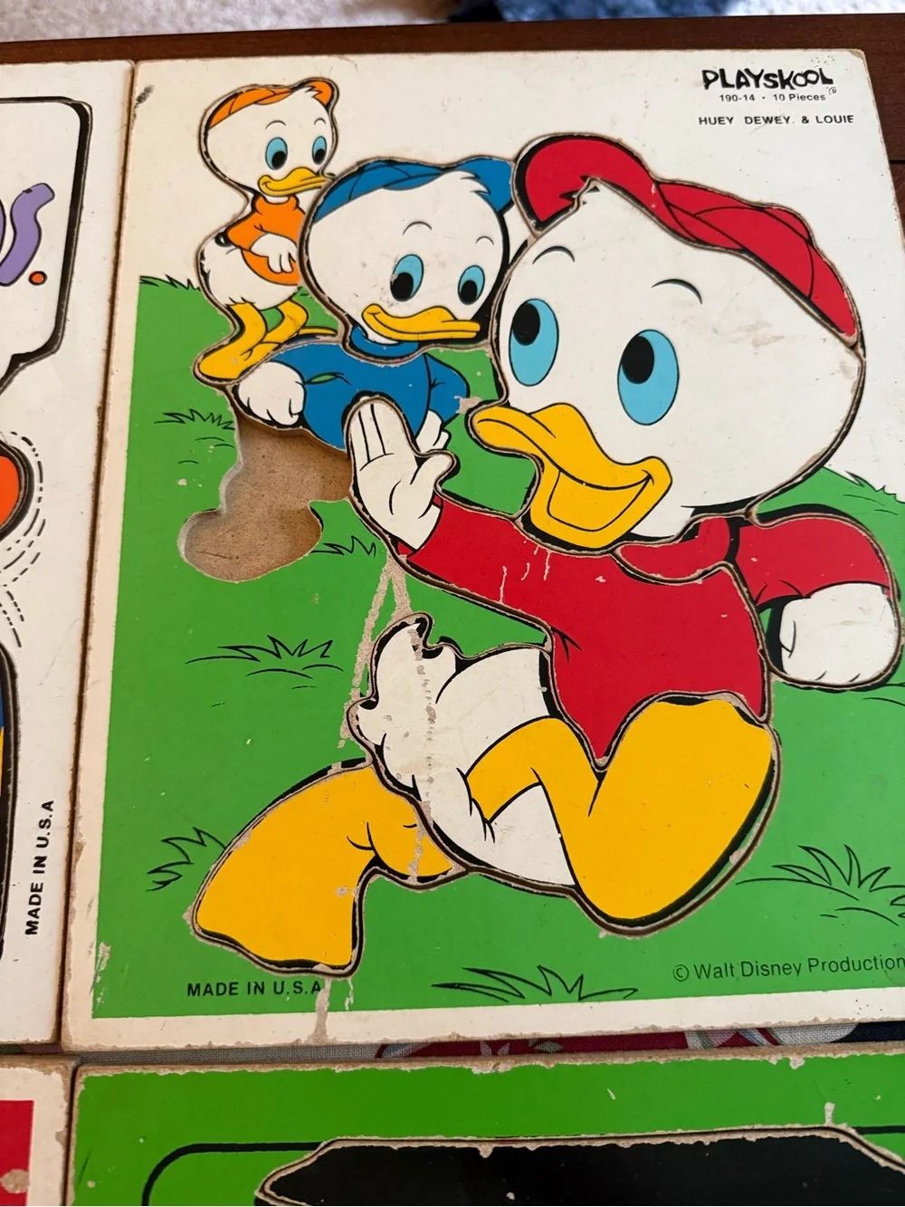 Vintage Lot of Wooden Puzzles- Sesame Street, Peanuts